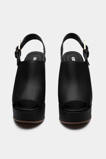 Shop_Oroh_Black Marta Open-toe Wedge Sandals 