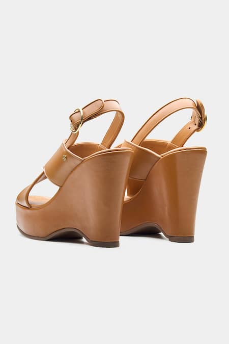 Oroh Gabriela Genuine Leather Wedge Sandals 
