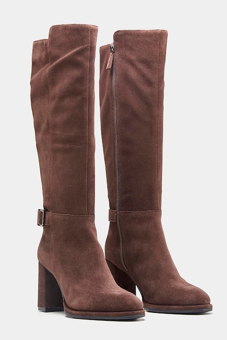 Oroh Narcisa Long Boots with Block Heel & Buckle 