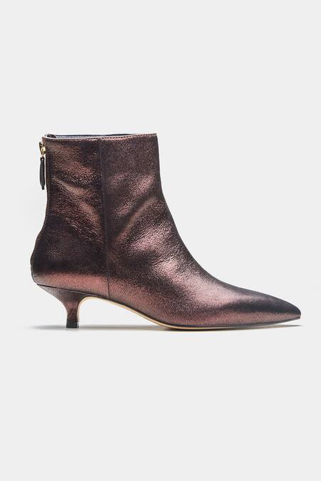 Shop_Oroh_Brown Marcia Pointed Toe Kitten Heel Ankle Boots 