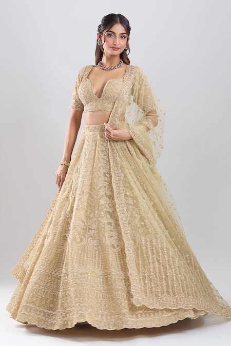 Azeera Embroidered Bridal Lehenga Set 