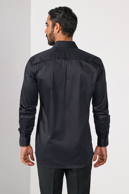 Kalpana Naik Whiskey On The Rocks Hand Embroidered Shirt 