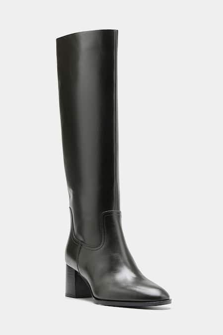Oroh_Black Manuela Genuine Leather Long Boots _Online_at_Aza_Fashions