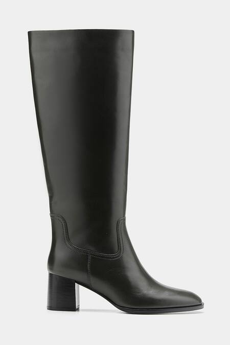 Buy_Oroh_Black Manuela Genuine Leather Long Boots _Online_at_Aza_Fashions