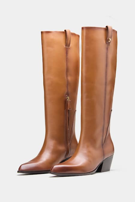 Buy_Oroh_Tan Palmira Genuine Leather Long Boots 