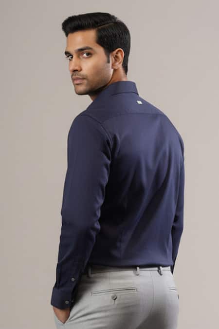 Rohit Bal Botanical Embroidered Shirt 