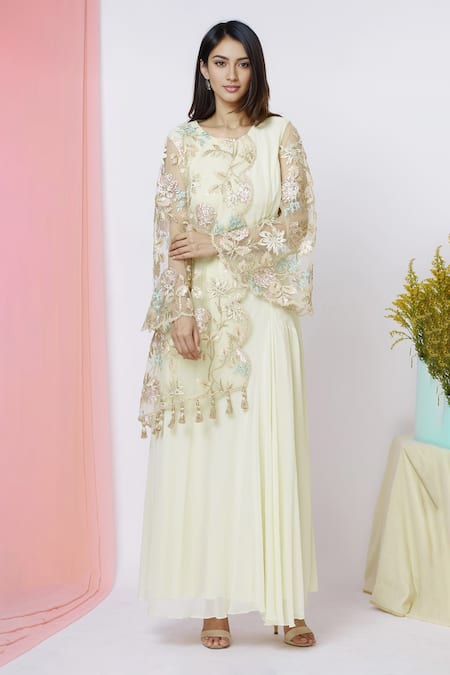 Aariyana Couture Embroidered Overlay Tunic 