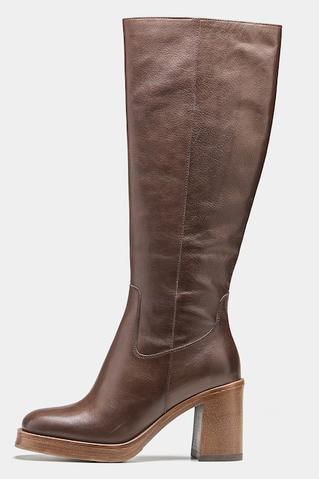 Buy Oroh Brown Maria Genuine Leather Long Boots Online at Aza Fashions Buy_Oroh_Brown Maria Genuine Leather Long Boots _Online_at_Aza_Fashions