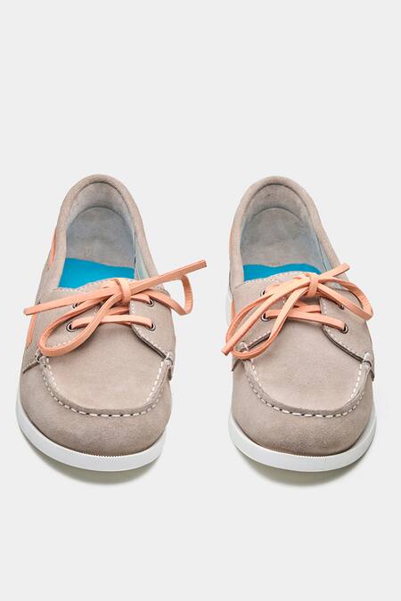 Shop_Oroh_Gray Debora Loafers With Flat Heel _Online_at_Aza_Fashions