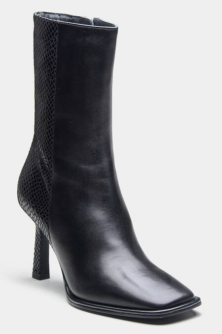 Oroh Black Julia Genuine Leather Ankle Boots Online at Aza Fashions Oroh_Black Julia Genuine Leather Ankle Boots _Online_at_Aza_Fashions