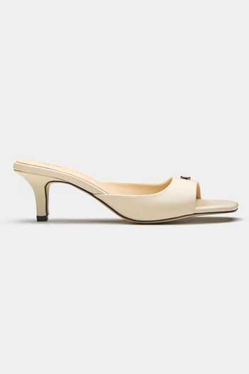 Oroh_White Buckles Barbara Open Toe Pencil Heel Sandals _at_Aza_Fashions