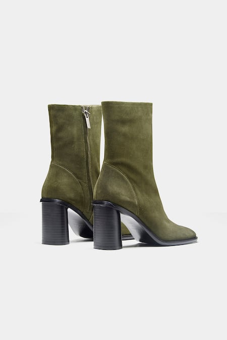 Oroh Juana Genuine Leather Block Heel Ankle Boots 