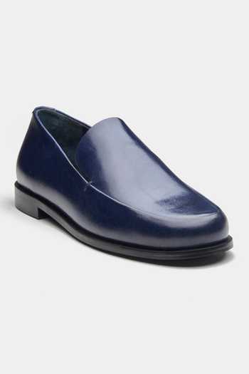 Buy_Oroh_Blue Veronica Genuine Leather Loafers _Online_at_Aza_Fashions