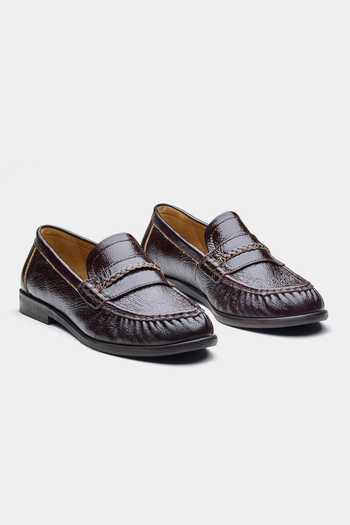 Oroh Fernanda Genuine Leather Penny Loafers 