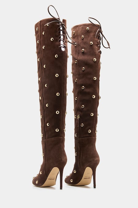 Oroh Dolores Studded Knee High Boots 