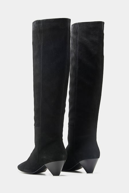 Buy_Oroh_Black Daniela Tall Genuine Leather Lace-up Boots 