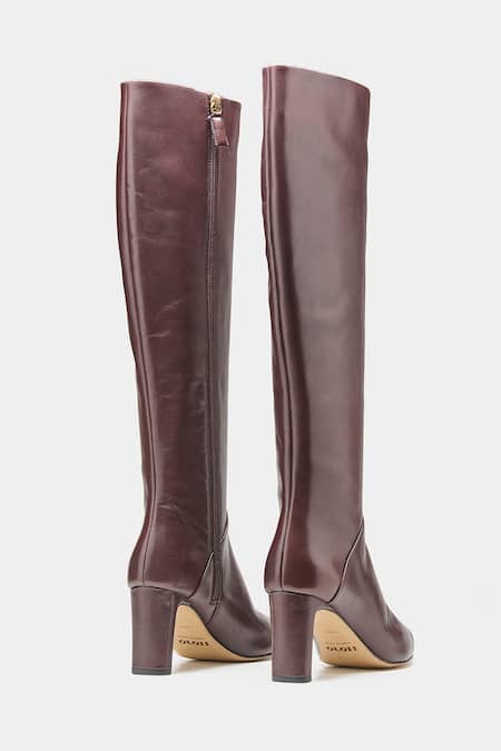 Oroh Paz Long Boots with Semi Block Heel 