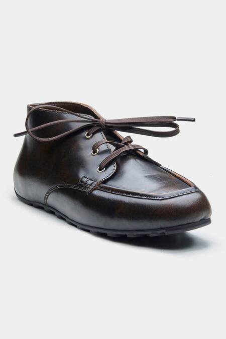 Buy Oroh Brown Zoe Genuine Leather Lace-up Casual Shoes Online at Aza Fashions Buy_Oroh_Brown Zoe Genuine Leather Lace-up Casual Shoes _Online_at_Aza_Fashions