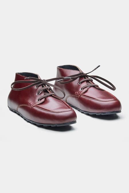 Oroh Zoe Genuine Leather Lace-Up Casual Shoes
