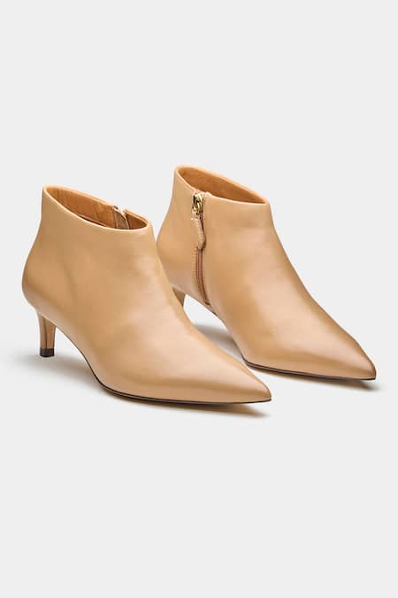 Oroh Alicia Pointed Kitten Heel Ankle Boots 