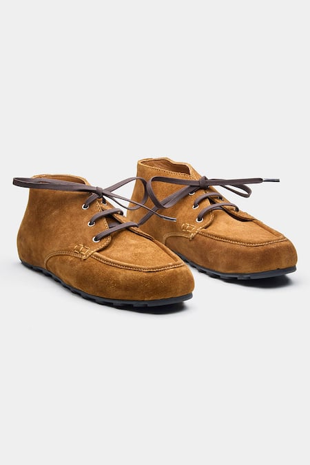 Oroh Zoe Leather Lace-Up Casual Shoes