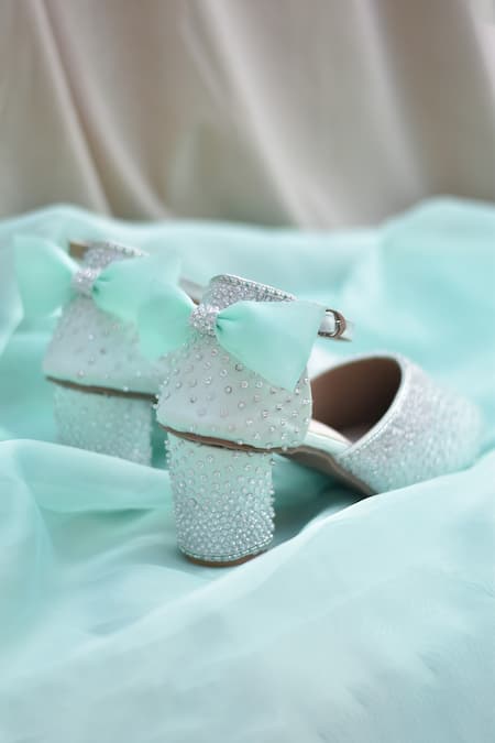 Around Always Cinderella Sequins Embellished Closed-Toe Heels 