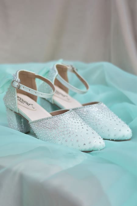 Around Always Cinderella Sequins Embellished Closed-Toe Heels 