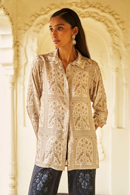 Dash And Dot Mughal Print Shirt