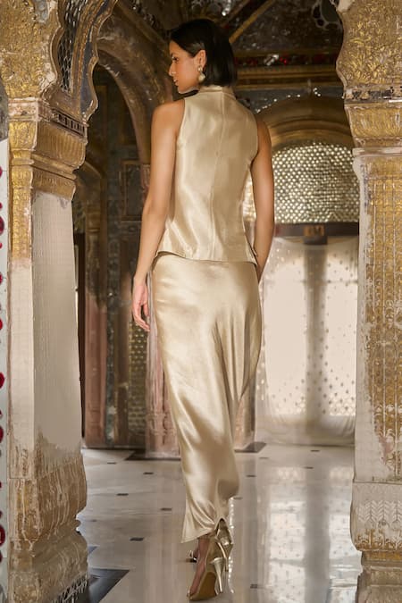 Dash And Dot Ivory Waistcoat And Skirt Set 