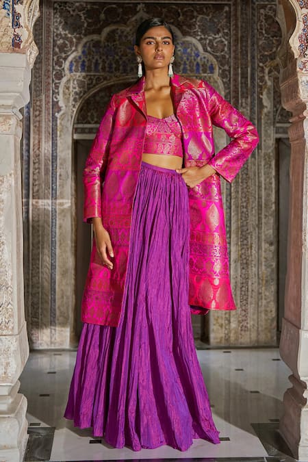 Dash And Dot Crushed Crinkle Maxi Skirt 