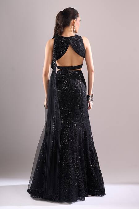 Samyukta Singhania Sequined Hand Embroidered Lehenga Set 