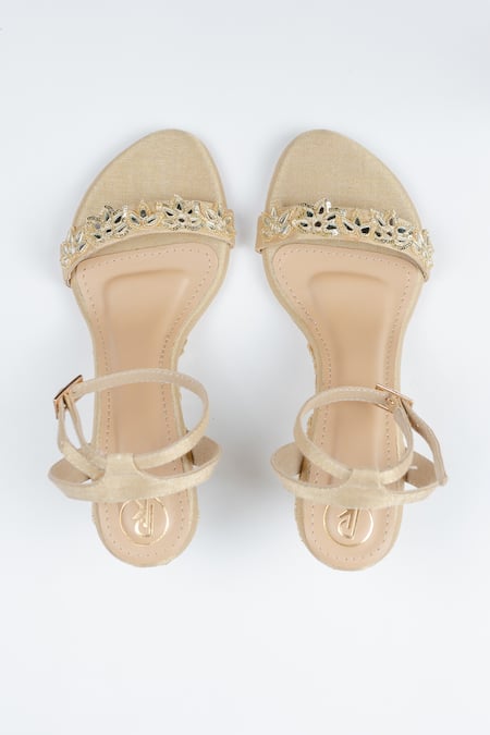 Preet Kaur Zariyah Hand Embroidered Wedges 