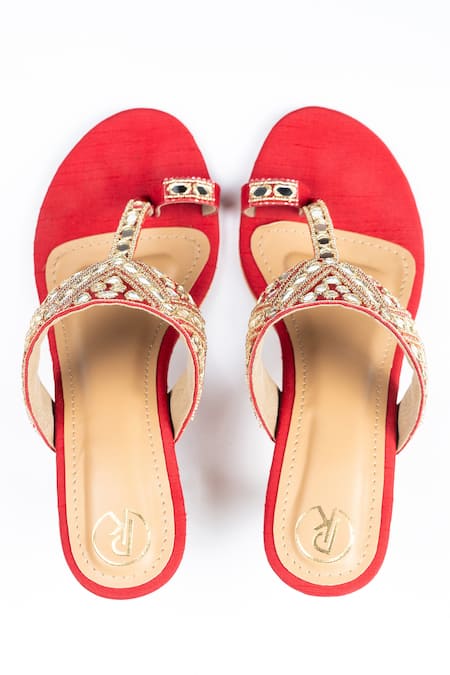 Preet Kaur Gulaal Embroidered Kolhapuri Heels 