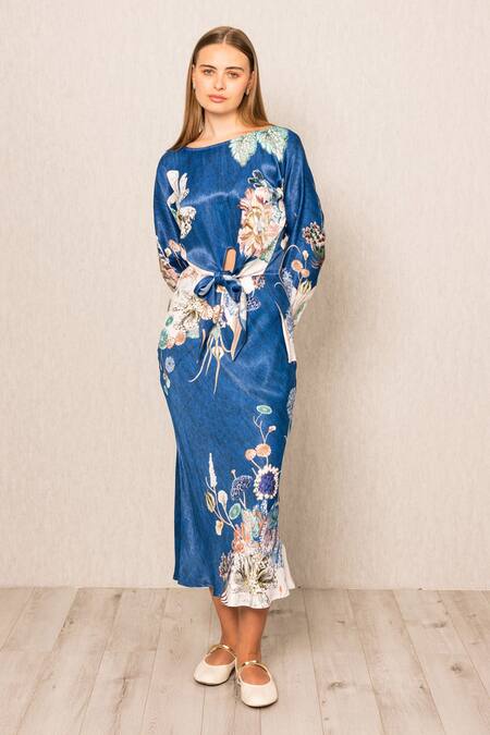 RANNA GILL Valencia Front Tie Blouse & Skirt Set 