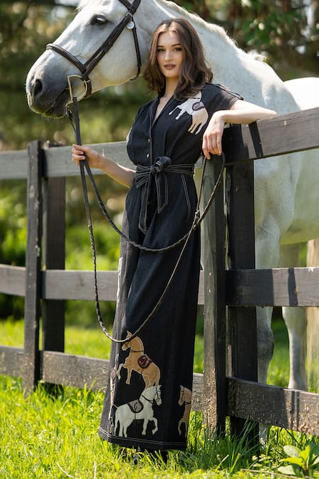 RANNA GILL Phoenix Collared Jumpsuit 