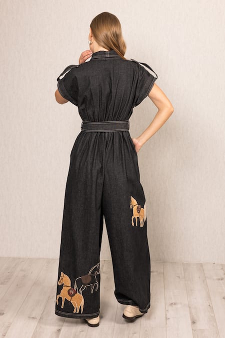 RANNA GILL Phoenix Collared Jumpsuit 