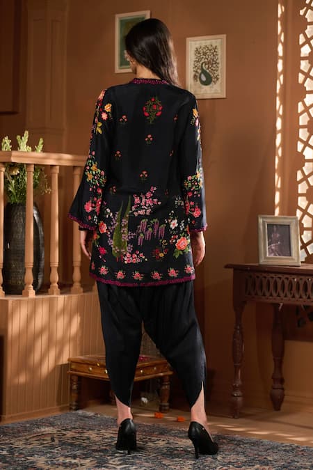 Taroob Mor Mahal Embroidered Kurta & Pant Set 