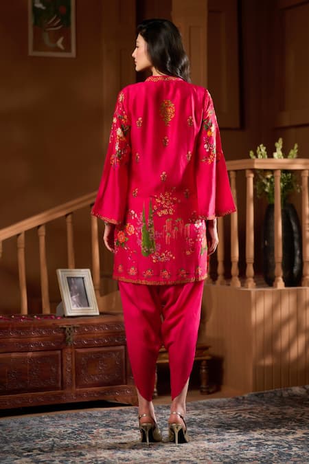 Taroob Mor Mahal Embroidered Kurta & Pant Set 