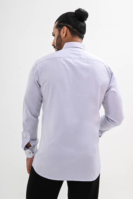 Kalpana Naik Grey Mist Hand Embroidered Shirt 