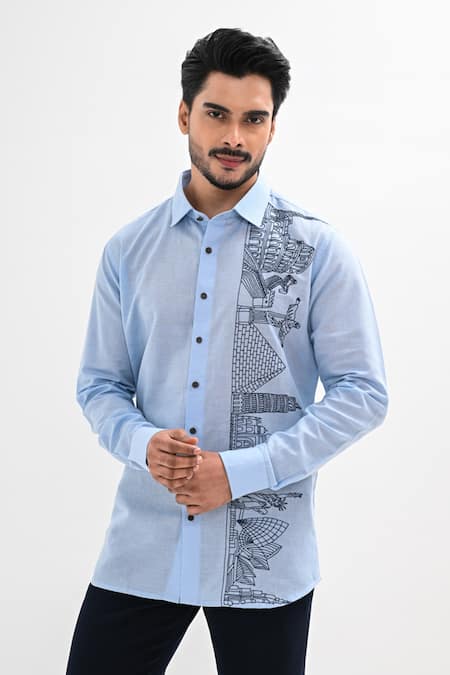 Kalpana Naik Wonders Of Thread Hand Embroidered Shirt 