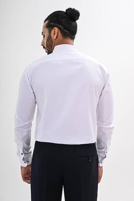 Kalpana Naik White Quilted Hand Embroidered Shirt 