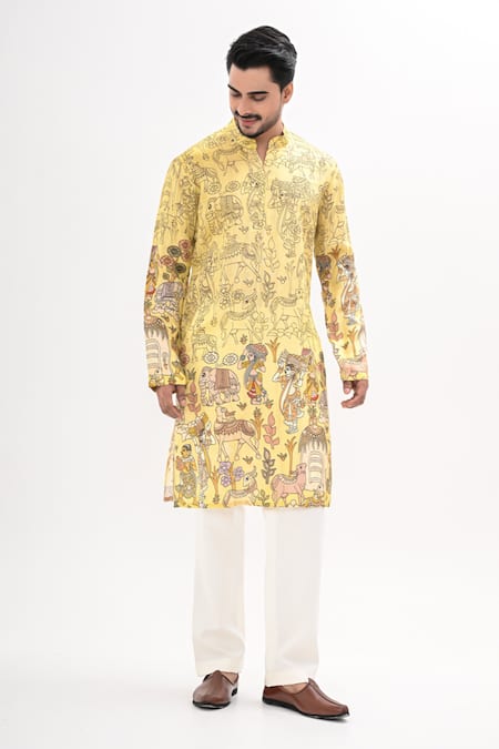 Kalpana Naik Madhubani Pattern Kurta & Pant Set 
