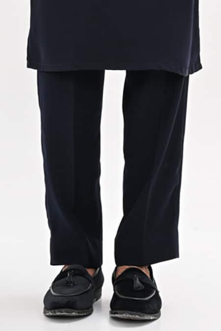 Buy Kalpana Naik Navy Crepe Beads, Embroidery Shoulder Droplets Hand Kurta Set Online at Aza Fashions Buy_Kalpana Naik_Navy Crepe Beads, Embroidery Shoulder Droplets Hand Kurta Set _Online_at_Aza_Fashions