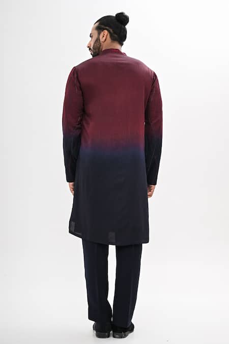 Kalpana Naik Ombre Hand Embroidered Kurta Set 