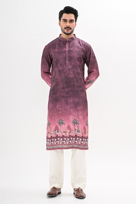 Kalpana Naik Ombre Hand Embroidered Kurta Set 
