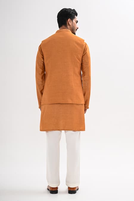 Kalpana Naik Taraang Embroidered Nehru Jacket & Kurta Set