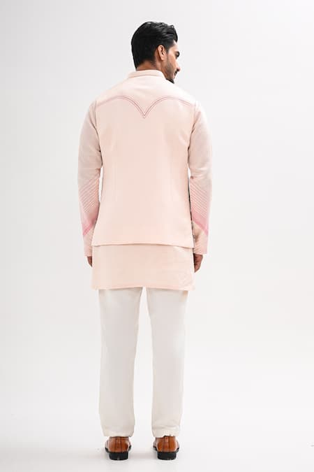 Kalpana Naik Gulabi Nagri Nehru Jacket & Kurta Set 