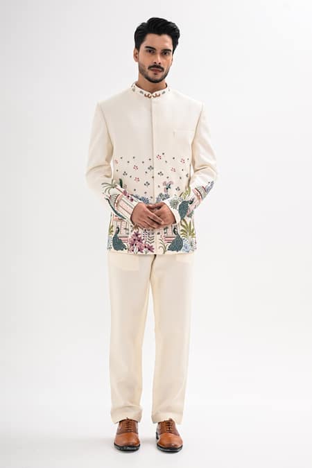 Kalpana Naik Madhuban Embroidered Bandhgala Set 