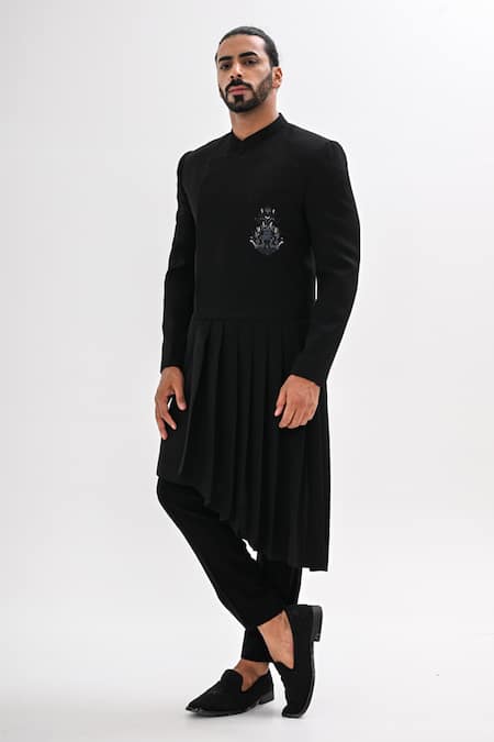 Kalpana Naik Imperial Hand Embroidered Draped Achkan Set 