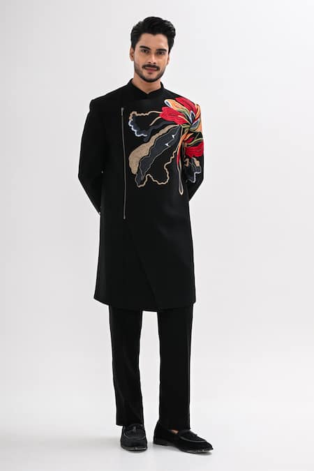 Kalpana Naik Imperial Blossom Embroidered Achkan Set 